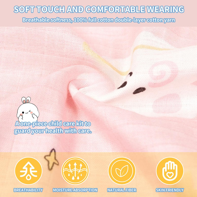 [Australia] - Adaptive Clothing for Children Long Sleeve Cotton Tear Away Full Opening Bedridden Patient Clothing Pink 8 