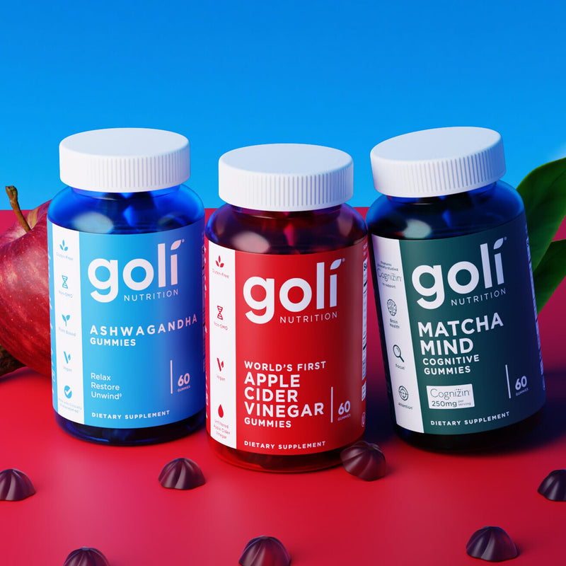 Goli Ashwagandha & Vitamin D Gummy 120 Count - Relax. Restore. Unwind. (Mixed Berry, KSM-66, Vegan, Plant Based, Non-GMO, Gluten-Free & Gelatin Free), Pack of 2 Mixed Berry