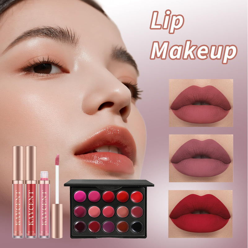 [Australia] - Makeup Set for Teens Makeup Kit for Teens Women full Kit Makeup Kits for Teenagers Makeup Gift Set for Teen Girls Women Christmas KAVCENT Medium Makeup Set 