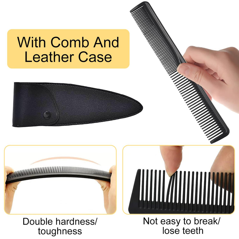 [Australia] - iCovalescent Hairdressing Scissors, Professional Hair Cutting Scissors with Comb and Leather Case for Men Women Adult Beard Scissors Hair Clippers 