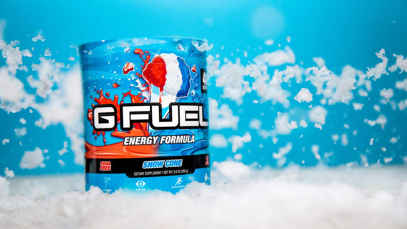 [Australia] - G Fuel Snow Cone Game-Changing Elite Energy Powder, Sharpens Mental Focus and Cognitive Function, Zero Sugar, Supports Immunity and Enhances Mood 9.8 oz (40 servings) 