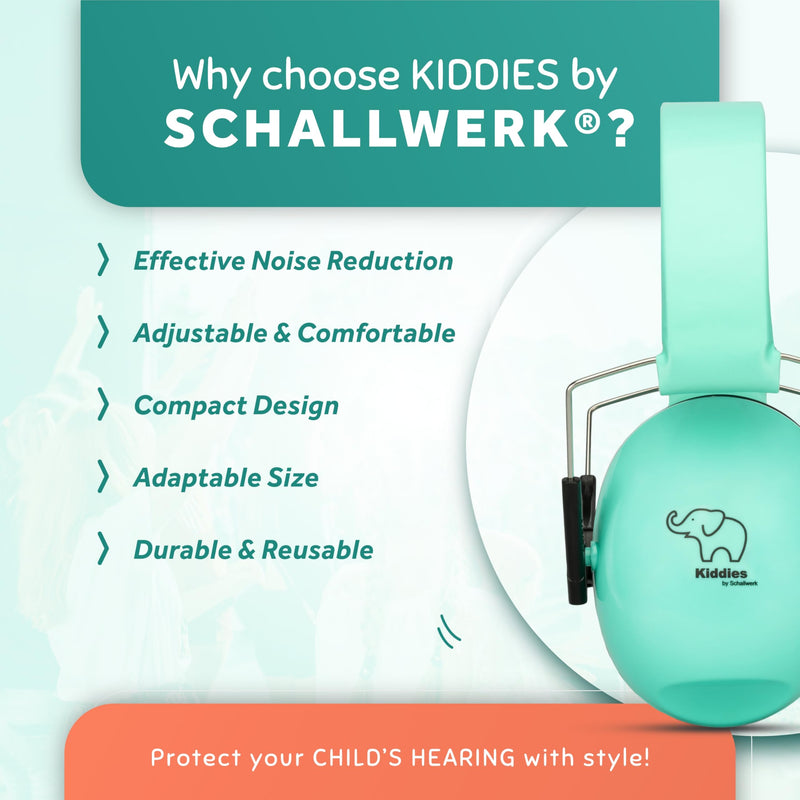 [Australia] - Schallwerk ¬Æ Noise Protection Headphones for Kids ‚Äì Ear Protection for Kids, Toddlers, and Babies Minty Blue 