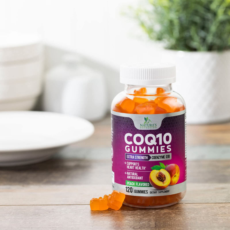 [Australia] - CoQ10 100mg Gummies - Coenzyme Q10 Supplement, CoQ10 Gummies Antioxidant for Heart Health Support & Energy Production, High Absorption Coenzyme Q10 Gummy Supplements - 120 Count Coenzyme Q10 Vitamins 120 Count (Pack of 1) 