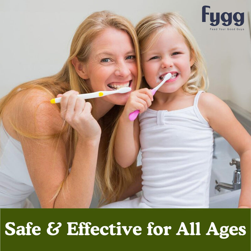 Fygg Fluoride-Free Toothpaste (4 oz) with Travel-Size (0.7 oz) – Mild Mint | Nano-Hydroxyapatite Formula for Sensitive Teeth, Whitening & Enamel Repair