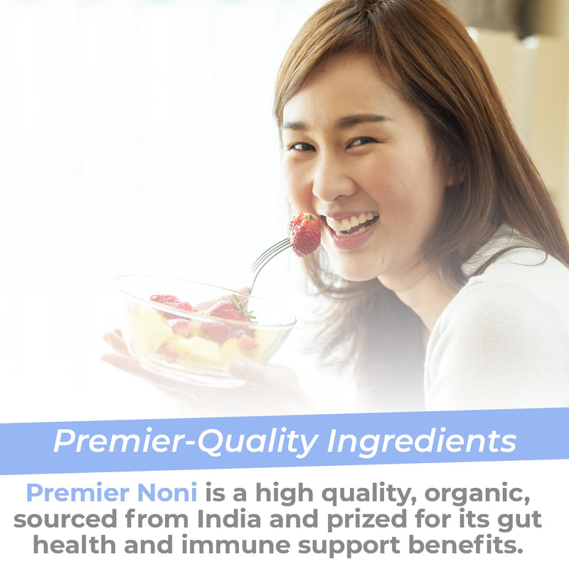 [Australia] - Premier Research Labs Premier Noni - Organic Noni Capsules, Noni Fruit Powder Pills, Noni Extract Supplement for Gut Health, Energy & Immune Health Support - 60 Vegetarian Capsules 