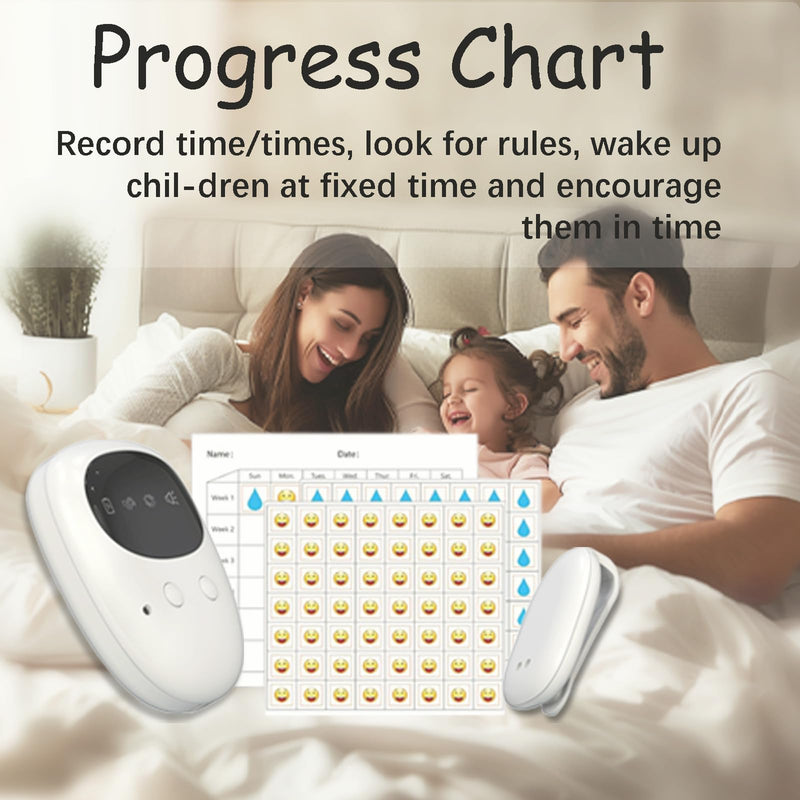 [Australia] - Wireless Bedwetting Alarm for Boys and Girls, Bed Wetting Pee Alarms for Older Kids, Moisture Potty Alarm USB Rechargeable, 3 Working Modes 