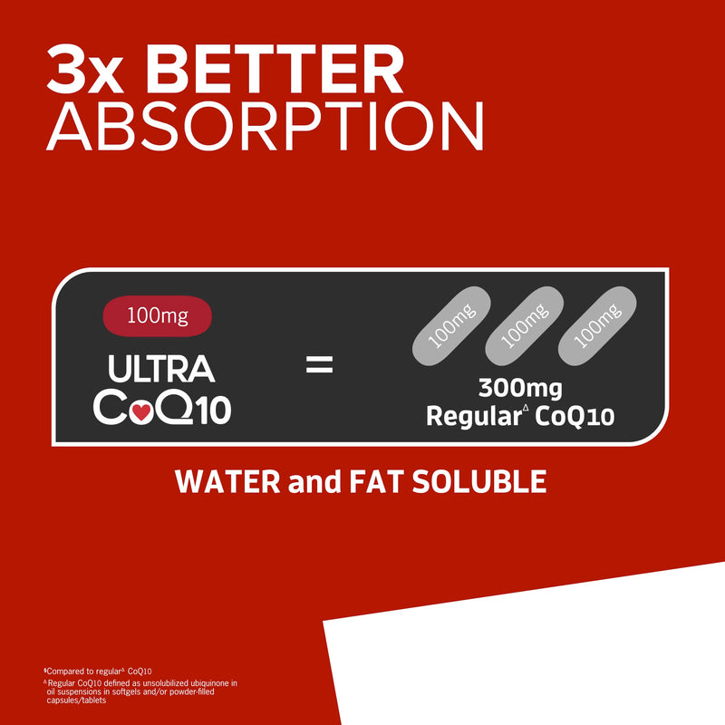 [Australia] - Qunol Ultra CoQ10 100mg Softgels- 3x Better Absorption, Antioxidant for Heart Health & Energy Production, Coenzyme Q10 Vitamins and Supplements, 3 Month Supply, 90 Count 90 Count (Pack of 1) 