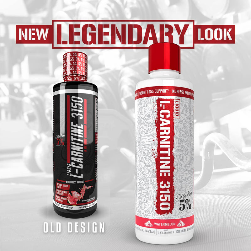 [Australia] - 5% Nutrition Rich Piana Liquid L-Carnitine 3150 | Premium 4 Source Blend + GBB, The Super Carnitine (Watermelon Candy) Watermelon Candy 