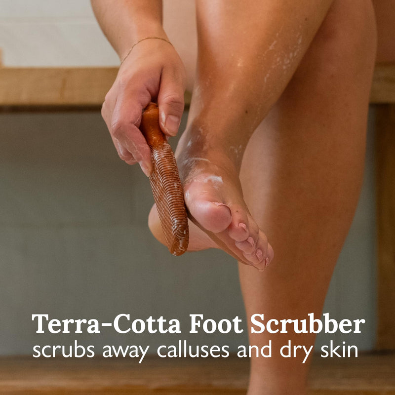 [Australia] - Gilden Tree Foot Callus Remover Kit - 40% Urea Cream & Handmade Terra-Cotta Pumice Stone for Feet - Callus Remover for Feet with Shea Butter & Aloe Vera - Cracked Heel Treatment & Moisturizer 