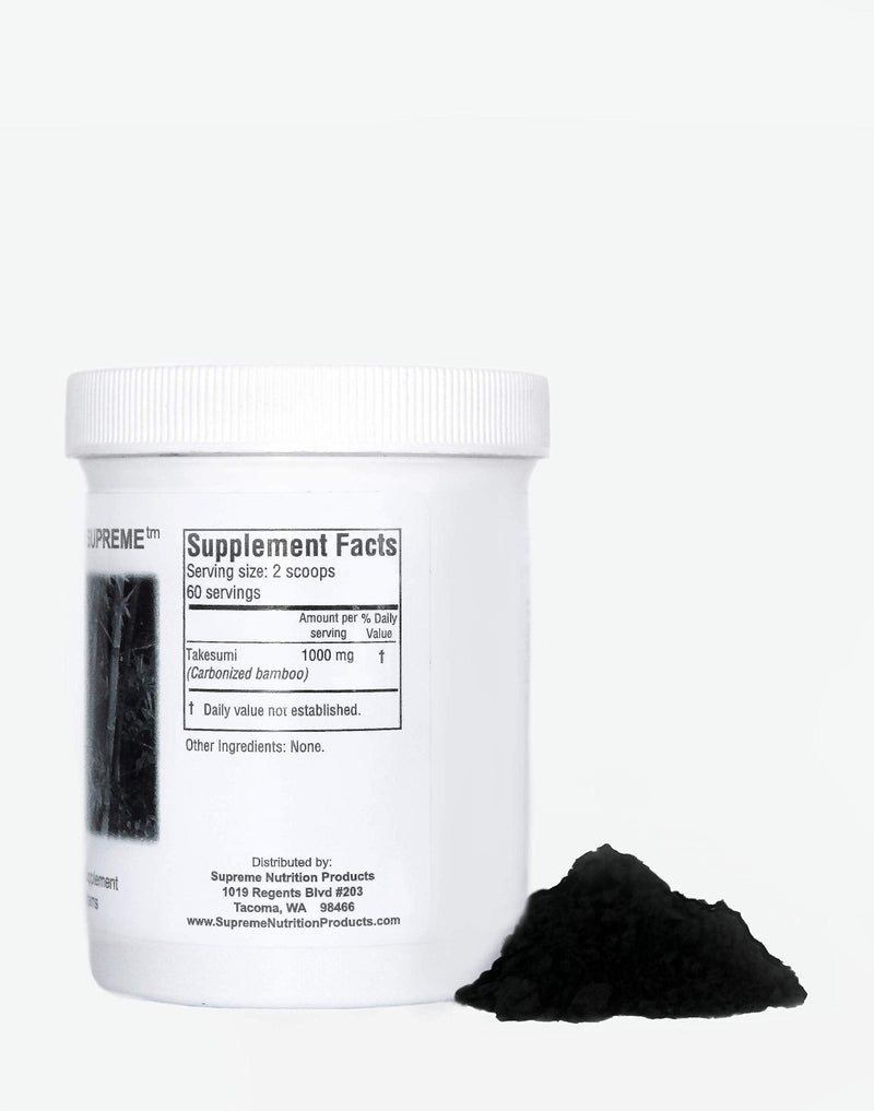 [Australia] - Supreme Nutrition Takesumi, Pure 60 Grams Activated Bamboo Charcoal Powder 