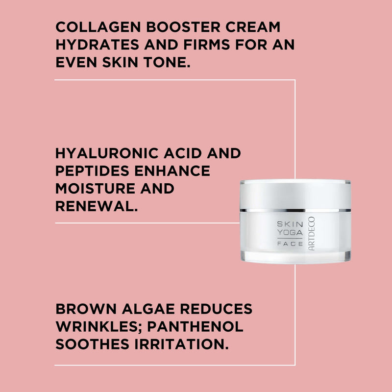 ARTDECO Collagen Booster Cream With Vitamin C - Moisturizing Cream - Anti-Aging Effect - Combats Signs of Skin Aging like Wrinkles & Loss of Contours - Facial Skin Care - Hyaluronic Acid - 1.6 Fl Oz