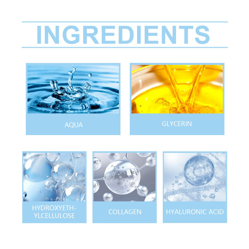 30PCS Ultra Hydrating Serum 3% - Hyaluronic Acid Smoother Face Serum, Enriched Hyaluronic Acid, Collagen, Vitamin E Moisturizing, Plump, Fine Lines, Wrinkles, Repair for All Skin