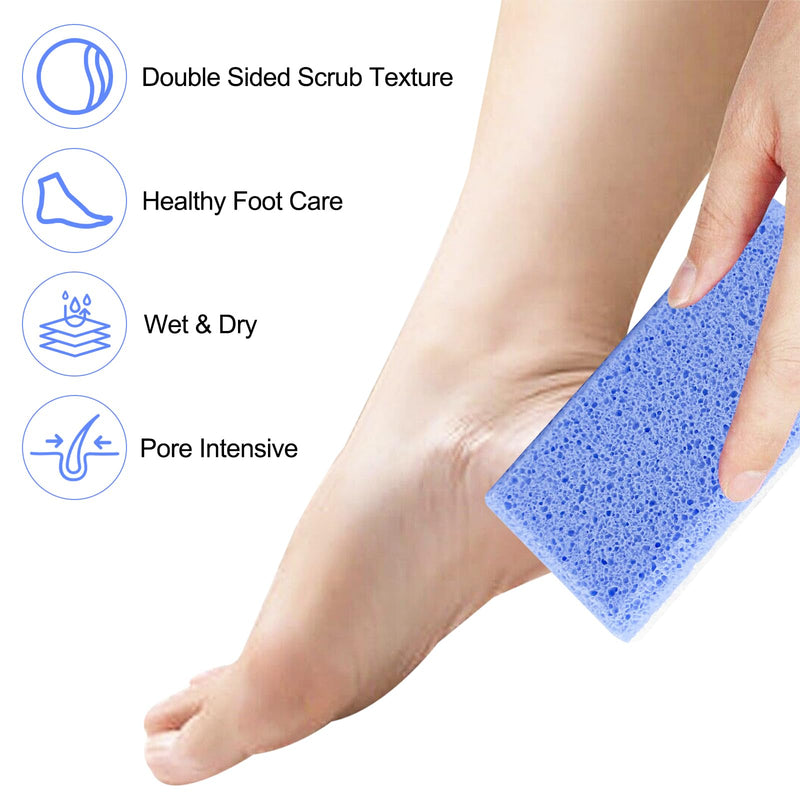 [Australia] - Rseuphiee Pack of 2 double-sided pumice stone feet, pumice stone for feet, foot peeling stone, pumice stone foot care, callus remover, for hard skin on feet and body peeling pedicure tools 