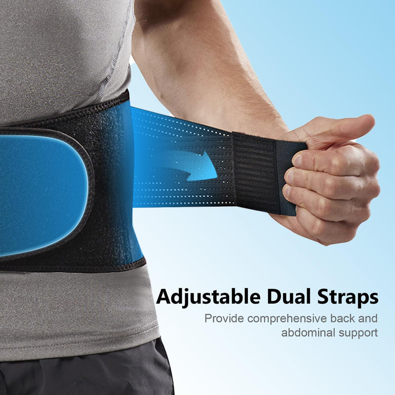 [Australia] - Copper-Infused Back Support Brace ‚Äì Lightweight Lumbar Belt with 6 Supportive Stays for Lower Back Pain Relief, Muscle Spasms, Strains, Arthritis, and Sciatica ‚Äì for Men and Women (Medium) Medium 