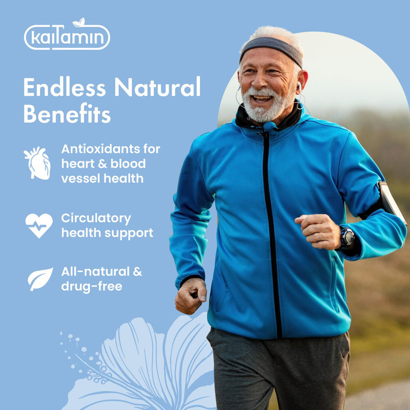 [Australia] - Blood Pressure Support Supplement with Garlic, Hibiscus, and Hawthorn - Supports Cardiac Health and Circulation, Healthy Heart-Supporting Herbs and Vitamins - 90 Capsules, 3 Months Supply. 