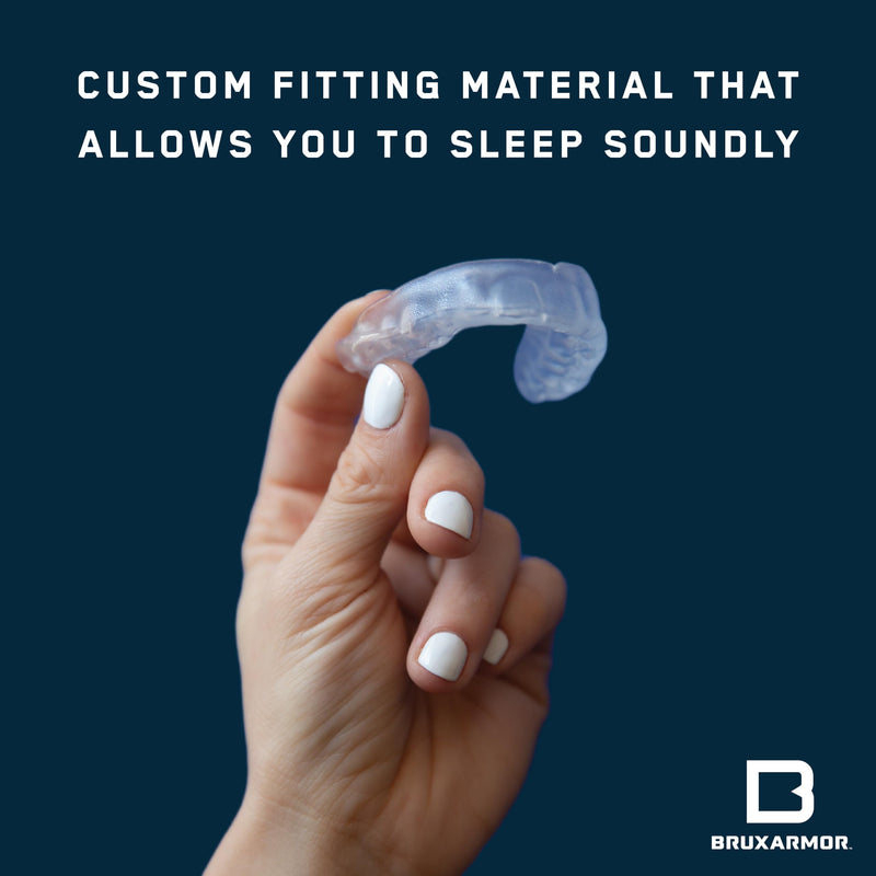 [Australia] - BruxArmor Nightguard - Bruxism Mouth Guard for Bruxism Relief and Grinding Relief, Professional Custom Fit Brux Night Guard, 2 Pack (Clear) Clear 