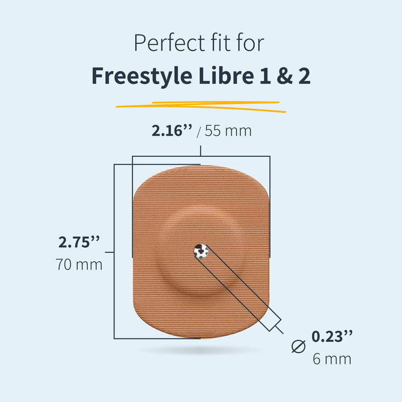 MySweetStitch - 25 x Freestyle Libre 1 & 2 Patches Oval with Ventilation Hole, Overpatch Ø 70 x 55mm, Waterproof, Breathable, Skin-Friendly, Made in Germany, Pride 25 piece