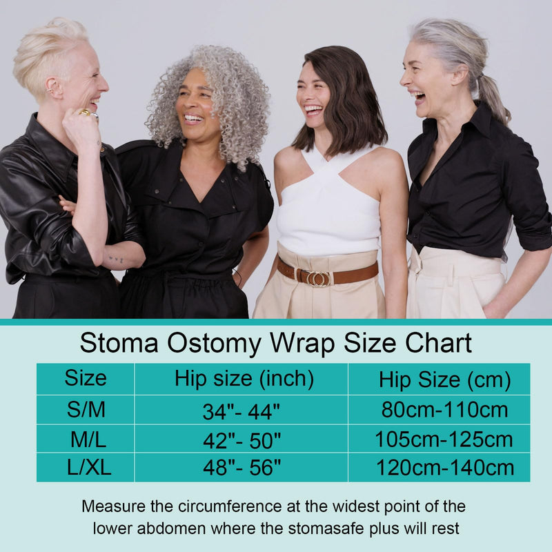 [Australia] - Ostomy Support Garment, Ostomy Belt, Ostomy Belt for Women Men, Ostomy Bag Covers, Stealth Ostomy Support Belt, 33.5" - 44" Hip Circumference (Small/Medium) Small/Medium 