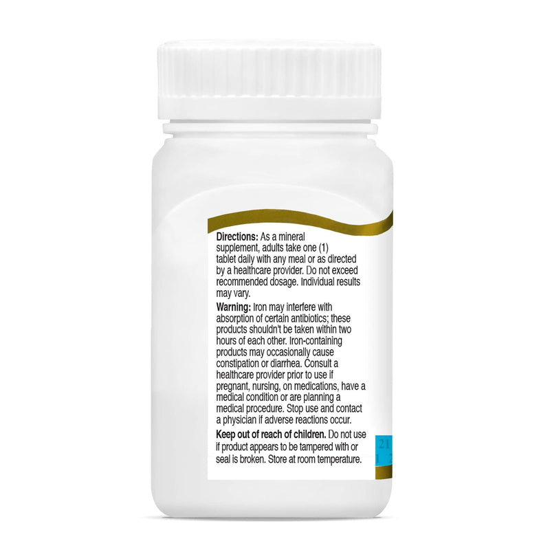 [Australia] - 21st Century Iron 65 mg Ferrous Sulfate 325 mg Tablets, 120 Count Unflavored 120 Count (Pack of 1) 