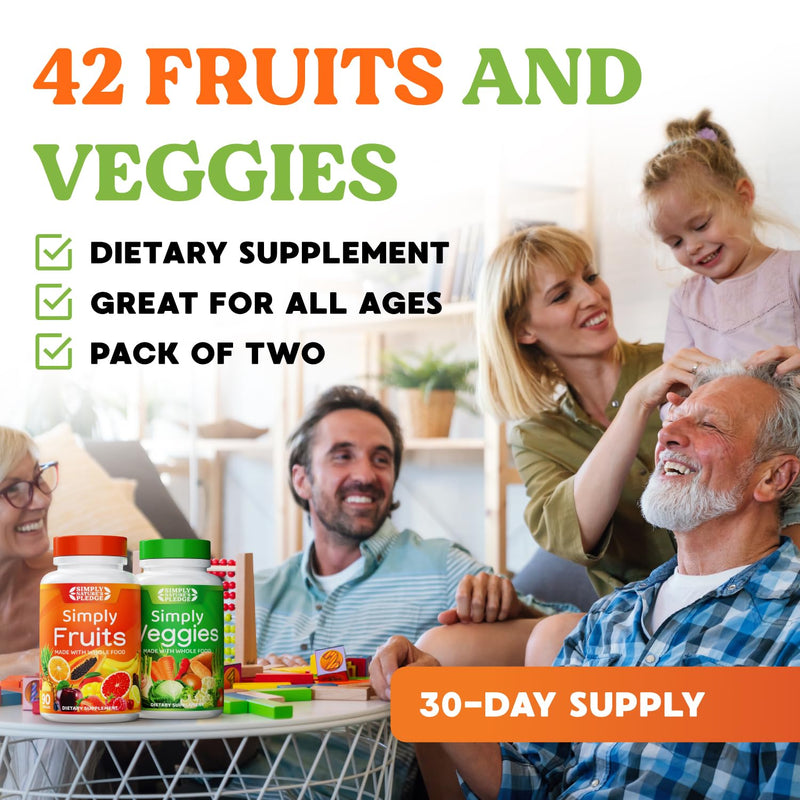 [Australia] - Simply Nature's Pledge - Packed with Over 40 Different Fruits & Vegetables - Made with Whole Food Superfoods - with Aloe Vera ‚Äì 100% Soy Free - 90 Count (Pack of 2) 90 Count (Pack of 2) 