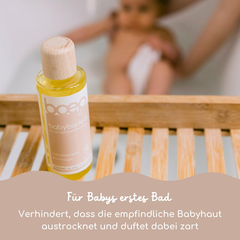 [Australia] - boep baby bath oil | Nourishing bath additive with organic jojoba oil and almond oil for newborns | Vegan natural cosmetics | Baby care basic equipment | Developed by a doctor and mom (125ml) 