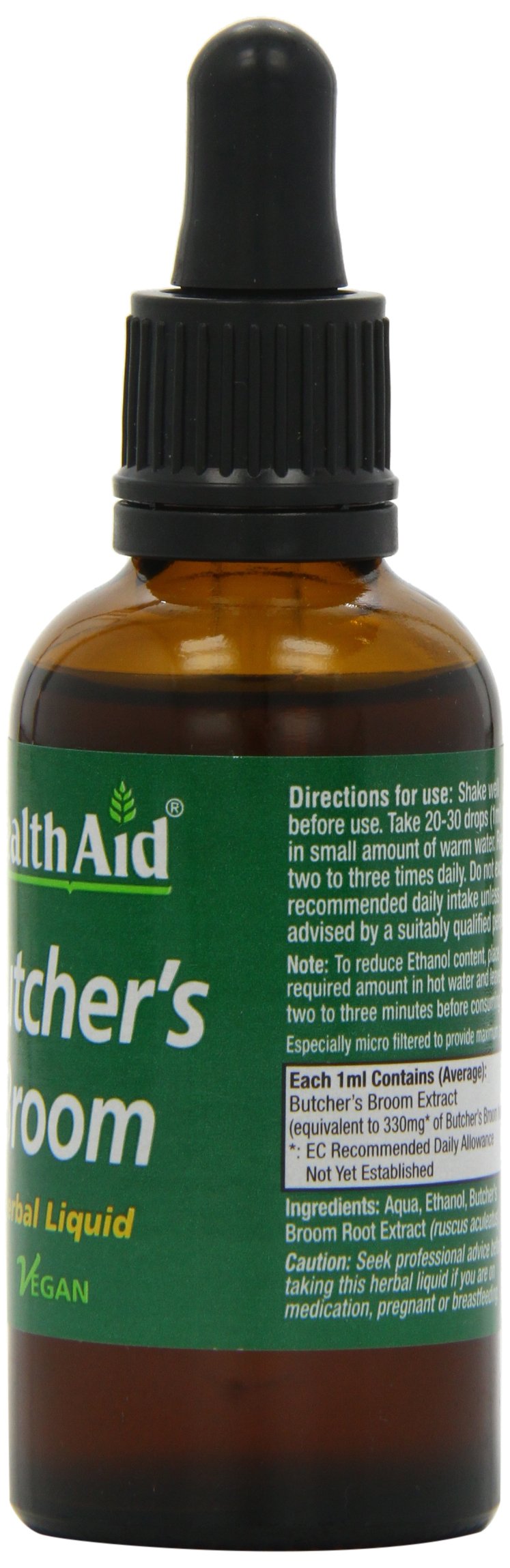 HealthAid Butcher's Broom (Ruscus aculeatus) 50ml Liquid (Pack of 2) 50 ml (Pack of 2)