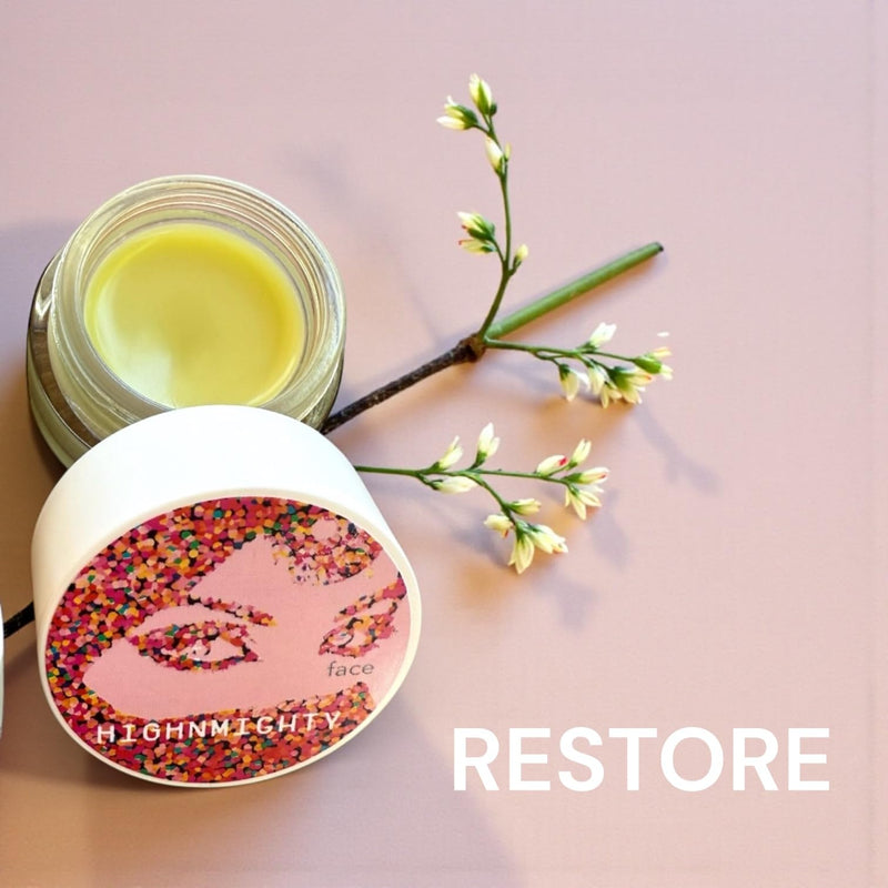 Honeysuckle Hemp-Infused Grassfed Tallow Facial Neck Balm | Deep Hydration Barrier Repair | Vitamin E Botanical Moisturizer | Nourishing Daily Skincare Dry Mature Sensitive Complexions