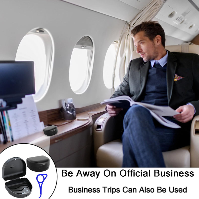 [Australia] - Braces box with bracket extractor, denture box, denture box, denture box, dental splint box, braces box, for storing braces and dentures for adults and children 