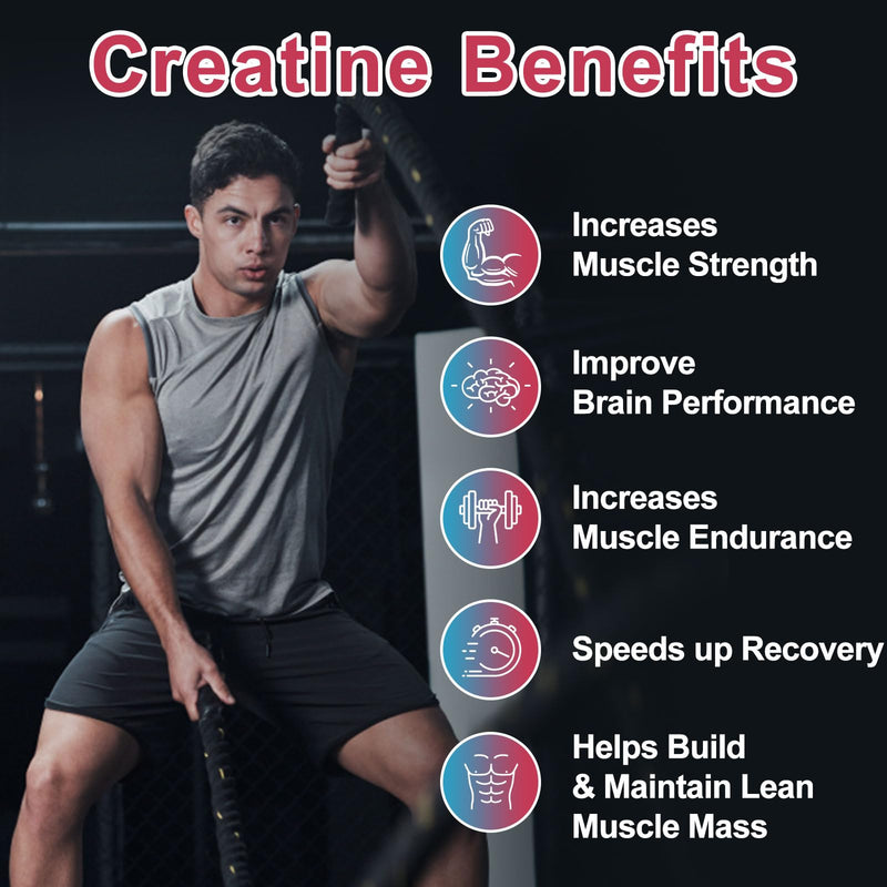 [Australia] - Creatine Monohydrate Gummies for Men & Women 120 CT - 5000mg of Creatine Monohydrate per Serving - Sugar Free Chewable Creatine for Muscle Strength, Muscle Builder, Energy Boost (Raspberry Flavor) Raspberry 120 Count (Pack of 1) 