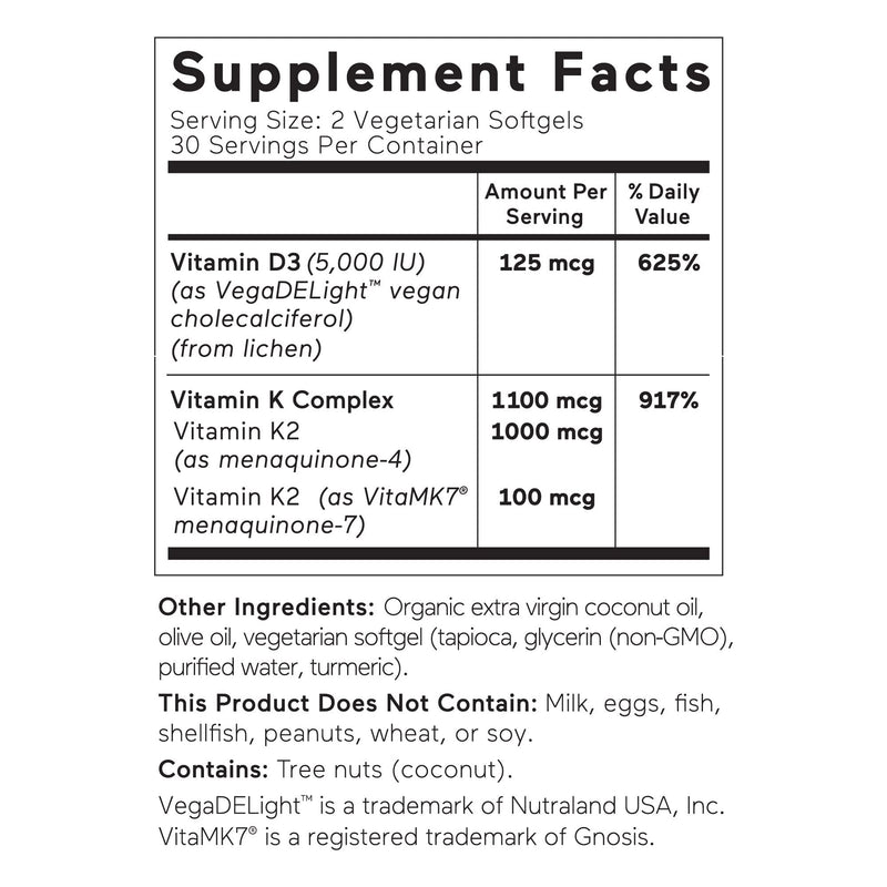 Smarter Nutrition Magnesium and Vitamin D3+K2 Bundle - Magnesium Complex with Glycinate, Citrate, Malate, and Bisglycinate and 5,000 IU of Vitamin D with K2 Complex [30-Day Supply]