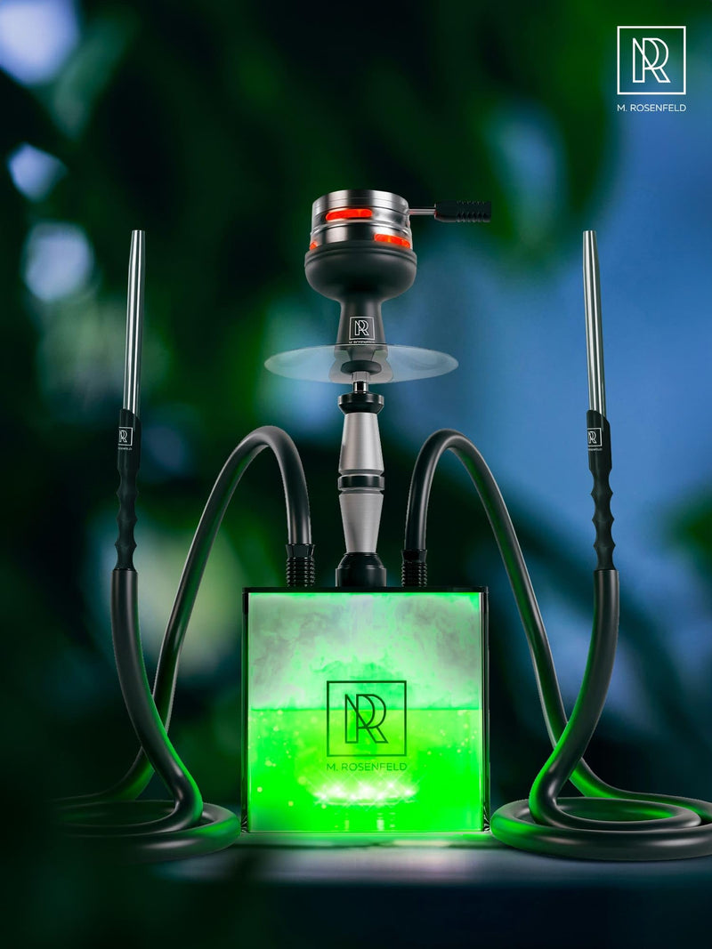 [Australia] - M. ROSENFELD Hookah Hose with Hookah Adapter & Mouthpiece - Cleanable Hookah Hose Silicone (60 in) and Convenient Aluminum-Made Mouthpiece (15 in) Modern Hookahs & Accessories and Hookah Hoses 1 Count Silver 