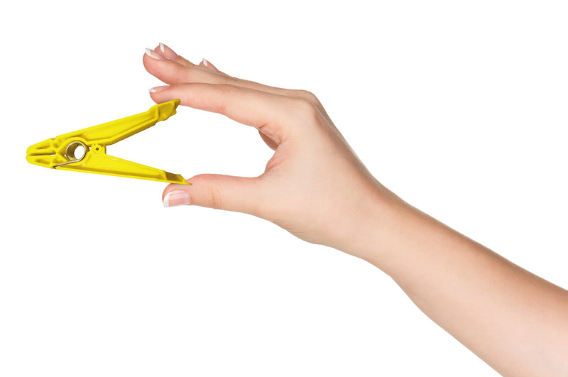 Rehabilitation Advantage Resistive Pinch Pin Hand Exercisers (Set of 7), Yellow 0.35 Pound