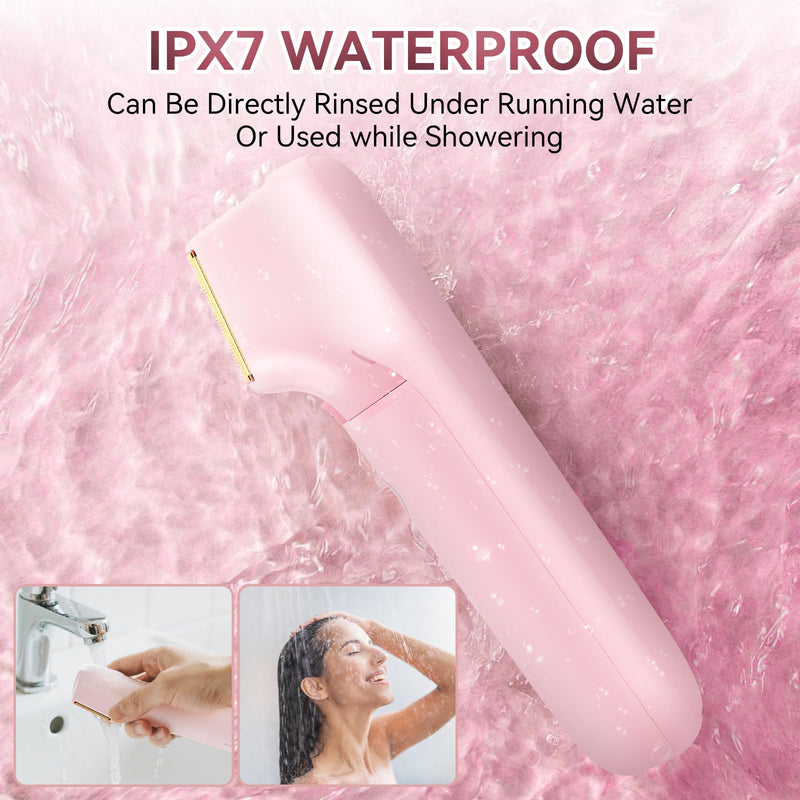 [Australia] - Women's Bikini Trimmer - Painless Body Shaver with Curved Single Blade, Waterproof for Sensitive Skin & Intimate Areas 