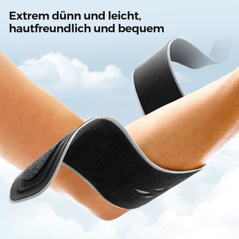 [Australia] - FREETOO Lightweight elbow bandage, tennis elbow bandage, elbow bandages for men and women for strength training in the gym, elbow bandage for golfer's arm, epicondylitis brace for right and left, black/gray 