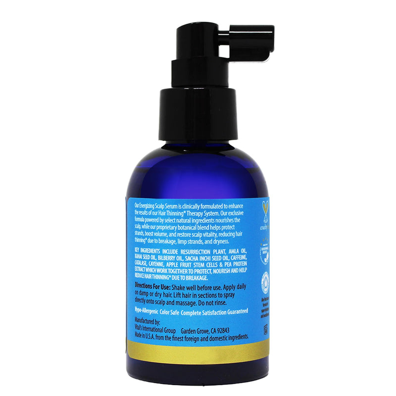 PURA D'OR Hair Thinning Therapy Energizing Scalp Serum 4oz w/Copper Tripeptide, Biotin, Caffeine, Plant Stem Cell, Catalase & DHT Balance, Rosemary Green Tea Leaf Extract, All Hair Types, Men Women | Stronger-Looking Roots, Clinically Tested, Caffeine,...