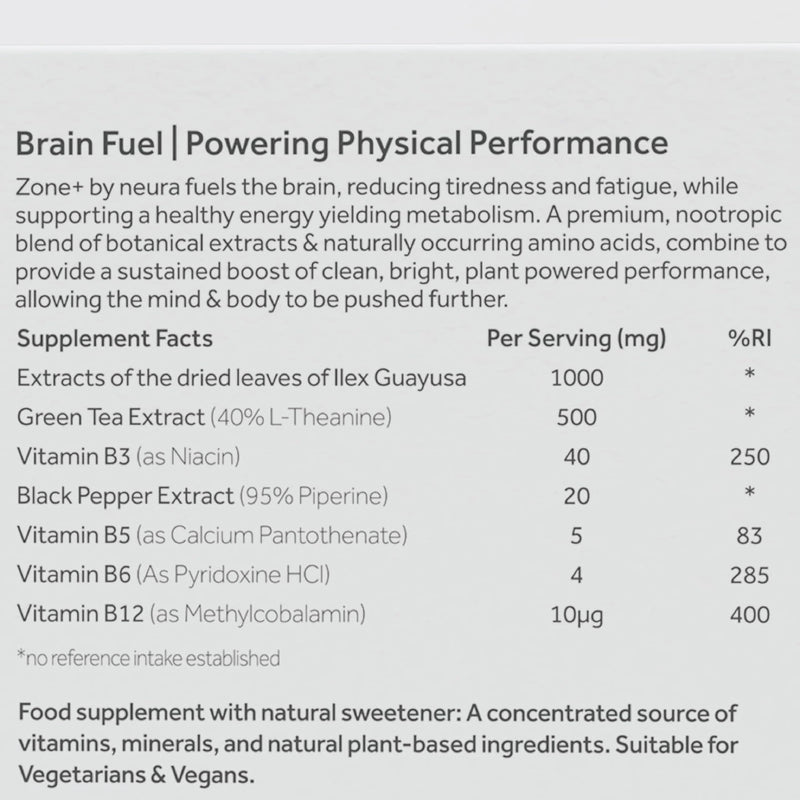 Neura Clarity+ Lion’s Mane Nootropic Drink – Brain Focus & Mental Clarity – Green Apple Flavour – 20 Sachets
