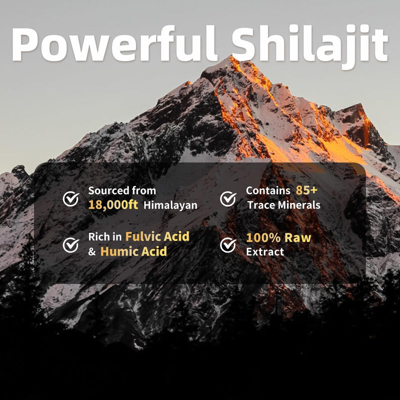 [Australia] - Shilajit for Men with Sea Moss & Ashwagandha,12 in 1 Himalayan Shilajit Supplements Capsules with Coenzyme Q10, Fulvic Acid & Humic Acid, Lion's Mane, Support Energy & Immunity, 120 Counts 120 Count (Pack of 1) 