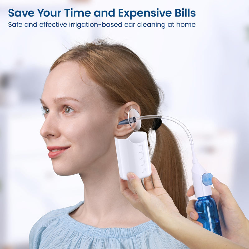[Australia] - Ear Wax Removal, Ear Wax Removal Tool, Ear Cleaning Kit, Manual Ear Irrigation Flushing System, Safe and Effective to Clean Ear Built Up Wax 