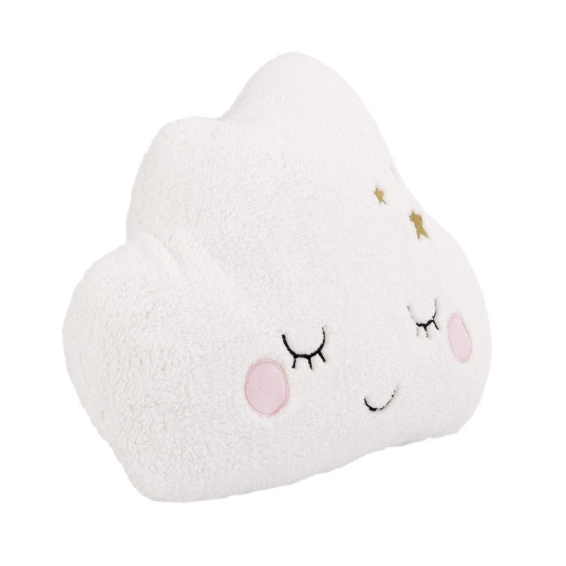 [Australia] - Little Love by NoJo - Plush Cloud Shaped Decorative Pillow, Decorative Nursery Pillow, Playroom Décor, Cute Throw Pillows, White, 1 Count (Pack of 1) Cloud - White 1 Count (Pack of 1) 