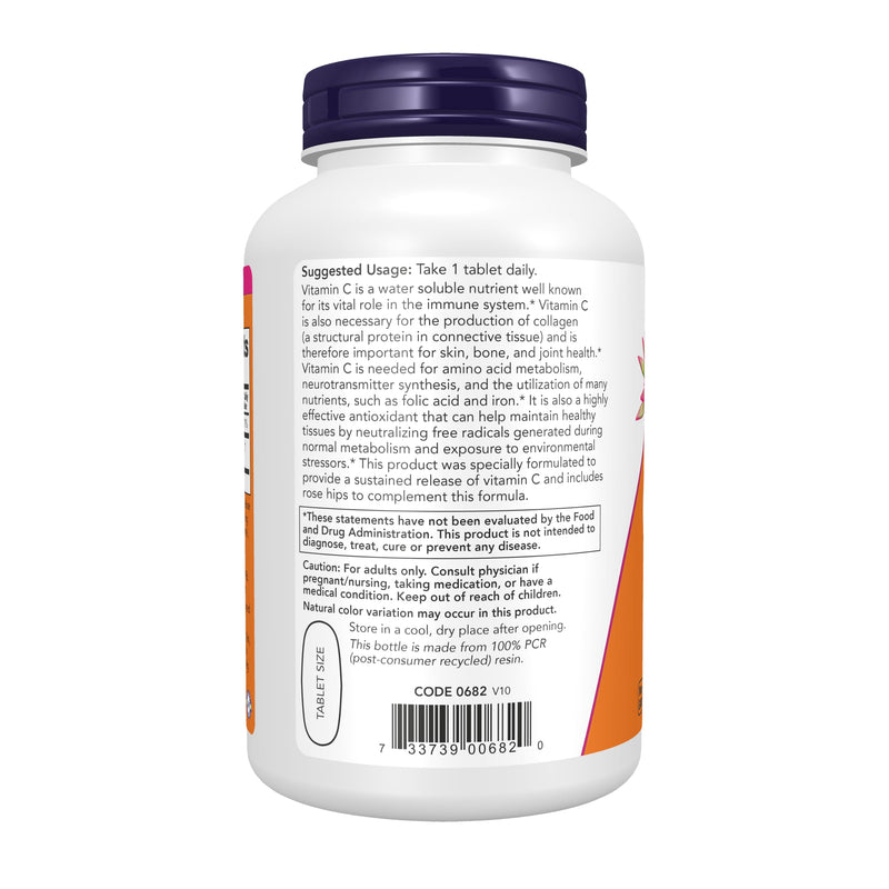 NOW Foods Supplements, Vitamin C-1,000 with Rose Hips, Sustained Release, Antioxidant Protection*, 250 Tablets 250 Count (Pack of 1)