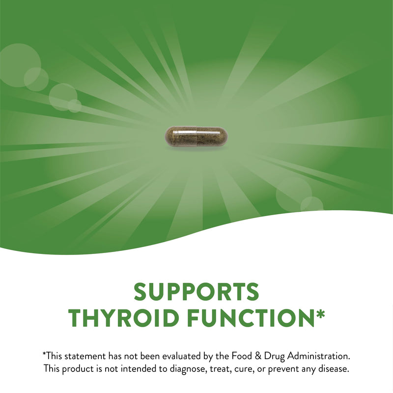 [Australia] - Nature's Way Kelp - Kelp Dietary Supplement - Supports Thyroid Function* - Iodine Supplement for Men & Women - Vegan & Non-GMO Project Verified - 180 Capsules 