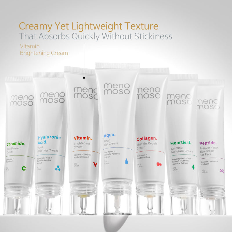 Vitamin Brightening Cream for Dull, Rough-Feeling Skin – Vitamin Glow Cream, Lightweight Daily Korean Face Cream