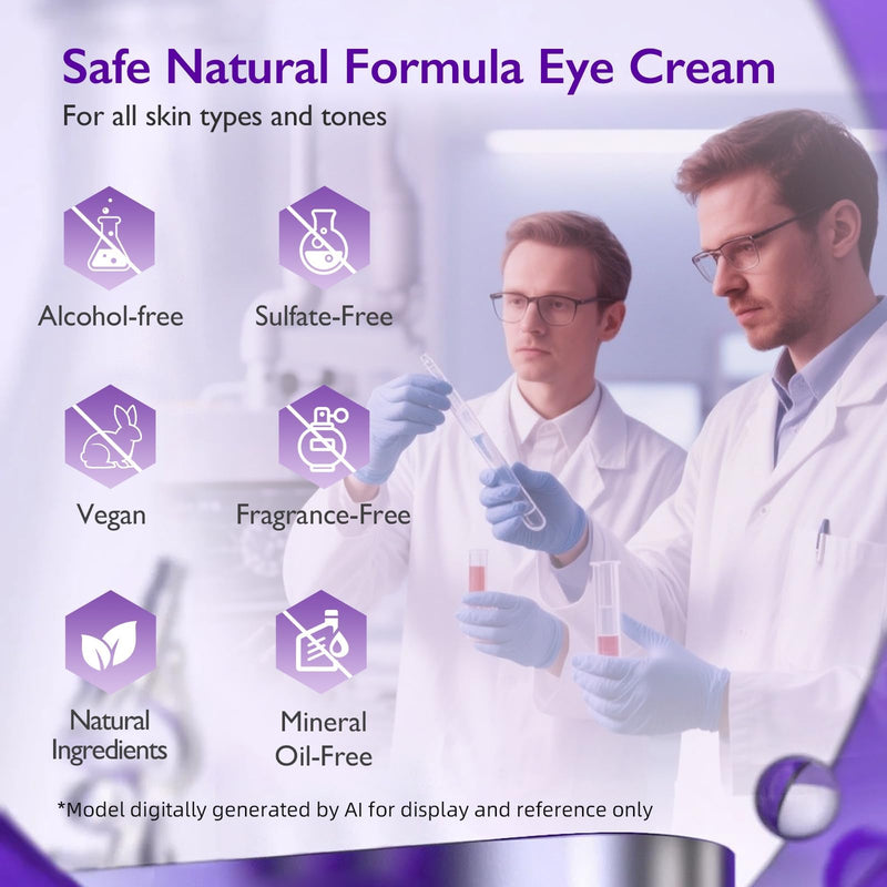 Under Eye Cream for Dark Circles & Puffiness, Retinol & Caffeine, 0.7 Fl Oz | Niacinamide and vitamin E support smoother, hydrated-looking skin with a lightweight, fast-absorbing texture for daily care