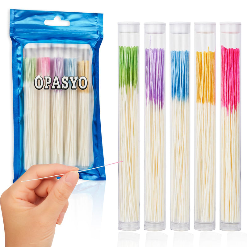 [Australia] - Ear Hole Cleaner 300PCS Ear Piercing Cleaner Floss,5 Colors Earring Hole Cleaner for Girls Women Men,Disposable Piercing Cleaner Floss Ear Piercing Care Cleaning Tool (A-5colors) A-5colors 