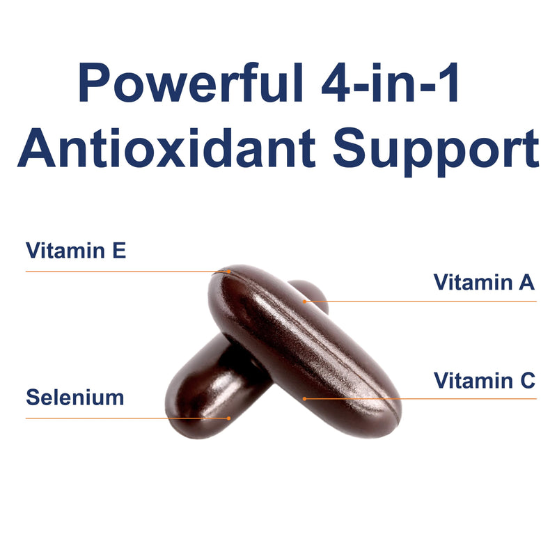 [Australia] - Carlson - ACES + Zn, Vitamins A, C, E + Selenium & Zinc, Cellular Health & Immune Support, Antioxidant, 180 Softgels 