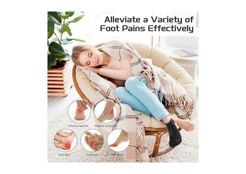 [Australia] - Plantar Fasciitis Night Splint Sock: Unisex Plantar Fasciitis Brace with Massage Ball for Foot Pain Relief by Plantar Fasciitis Achilles Tendonnitis Foot Drop Heel Spur Flat Arch (M/L) M/L 