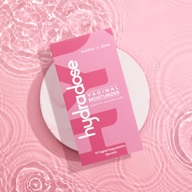 [Australia] - Mother's Dose Hyaluronic Acid 5mg Suppository HydraDose- Hormone Free Moisturizer for Vaginal Dryness-USA Made, 1 Month Supply- 10 Inserts 