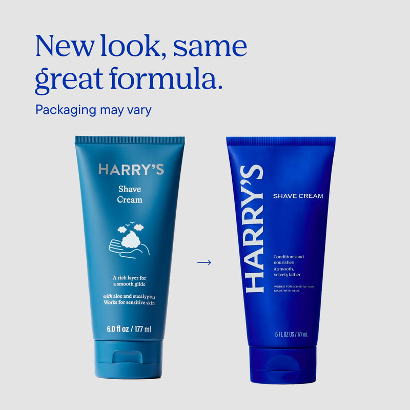 [Australia] - Harry's Shaving Cream for Men with Aloe and Eucalyptus - (2 Pack) 6 oz - Conditions Skin and Softens Facial Hair for Shaving - Safe for Sensitive Skin 6 Ounce (Pack of 2) 