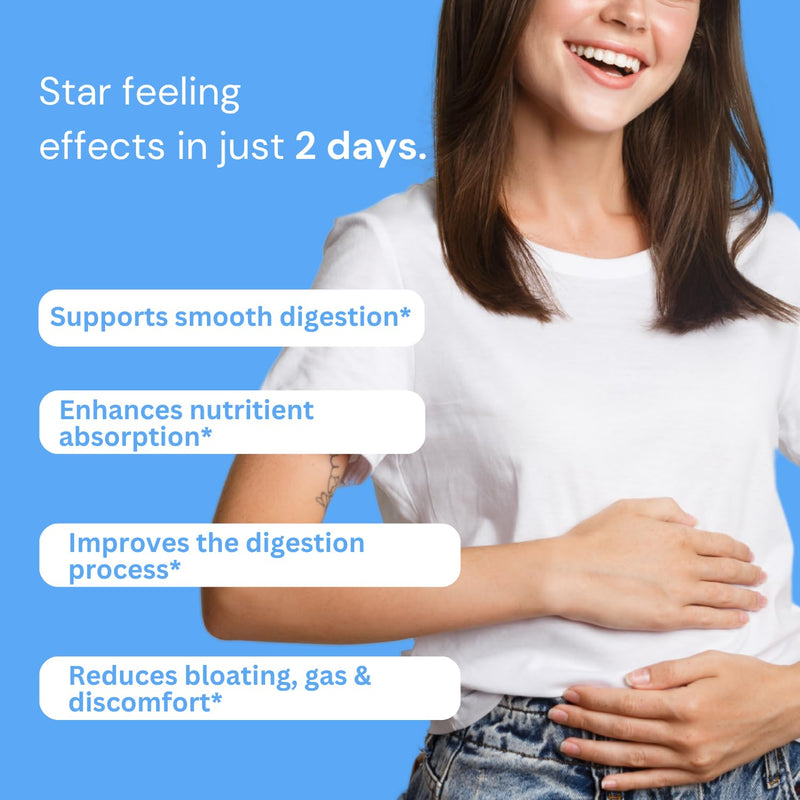 80 Billion CFU Probiotic Capsules for Women & Men | Prebiotics, Ginger & Peppermint | Reduce Bloating, Support Digestion & Gut Health | Vegan – 60 Capsules.
