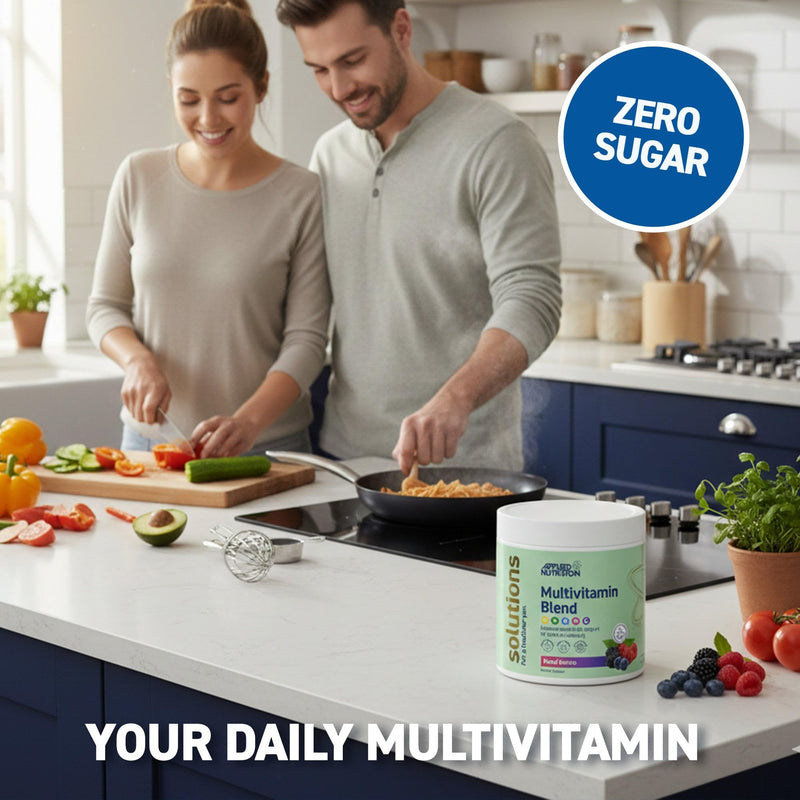 Applied Nutrition Solutions Multivitamin Powder - Daily Multivitamin Drink with Essential Vitamins & Minerals, Energy Immune & Wellness Support Zero Sugar (150g - 30 Servings) (Mixed Berries) Mixed Berries 150 g (Pack of 1)